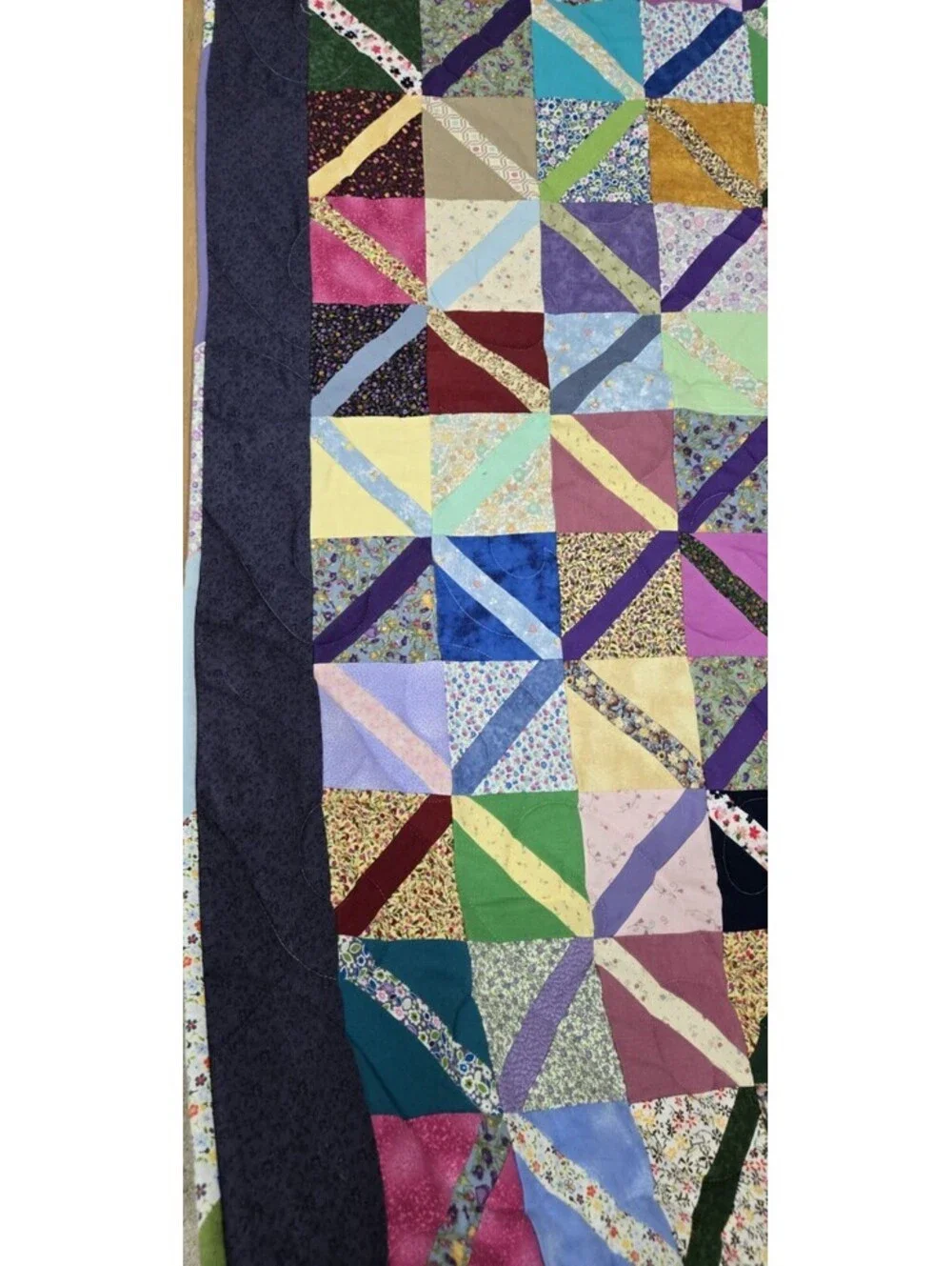 QUILT - HANDMADE - SCRAPPY - MULTI COLOR